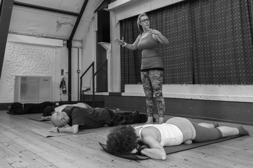 Andrea teaching a class